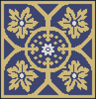 (image for) Blue and Gold Tile