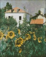 (image for) Sunflowers, Garden at Petit Gennevilliers - Large