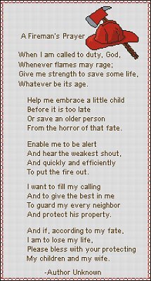 (image for) A Fireman's Prayer