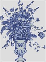 Delft Blue Vase - Medium Large