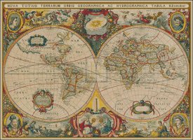 Map of the World in 1630 - Large