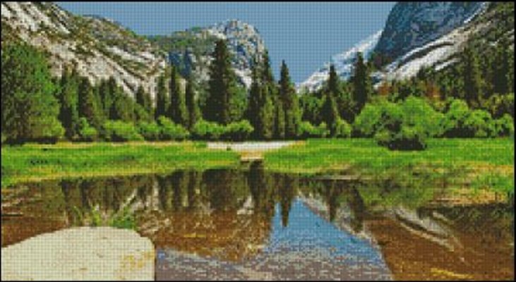 (image for) Mountain Lake - Medium Large