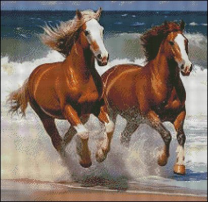 (image for) Splashing Horses