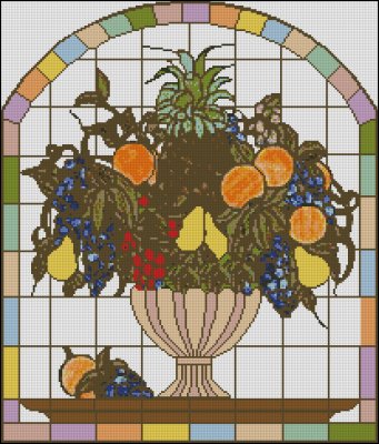 (image for) Stained Glass Fruit Bowl