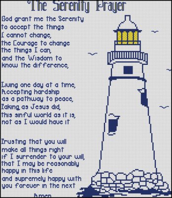 (image for) The Serenity Prayer Silhouette